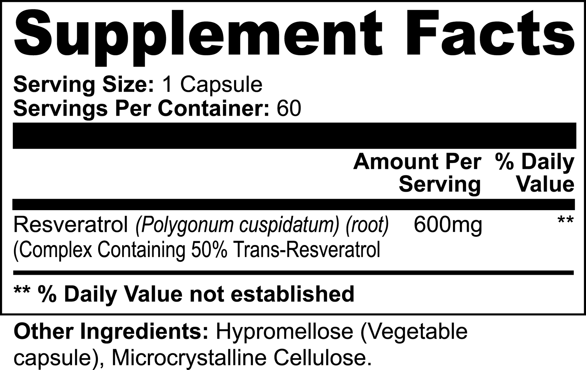 Resveratrol 50/50